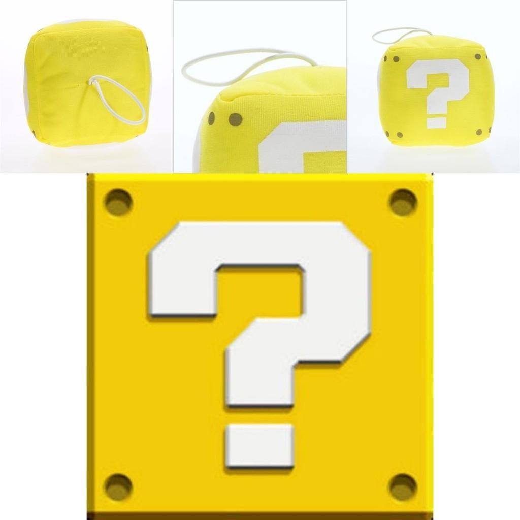 Super Mario Marioo Fragezeichenblock Goldener Würfel Plüschtier Stofftierpuppe