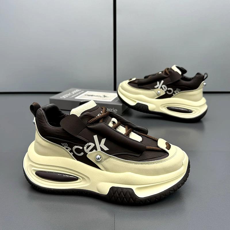 Winter new high-end sports and leisure youth running soft-soled dad shoes 39 standard sneaker size