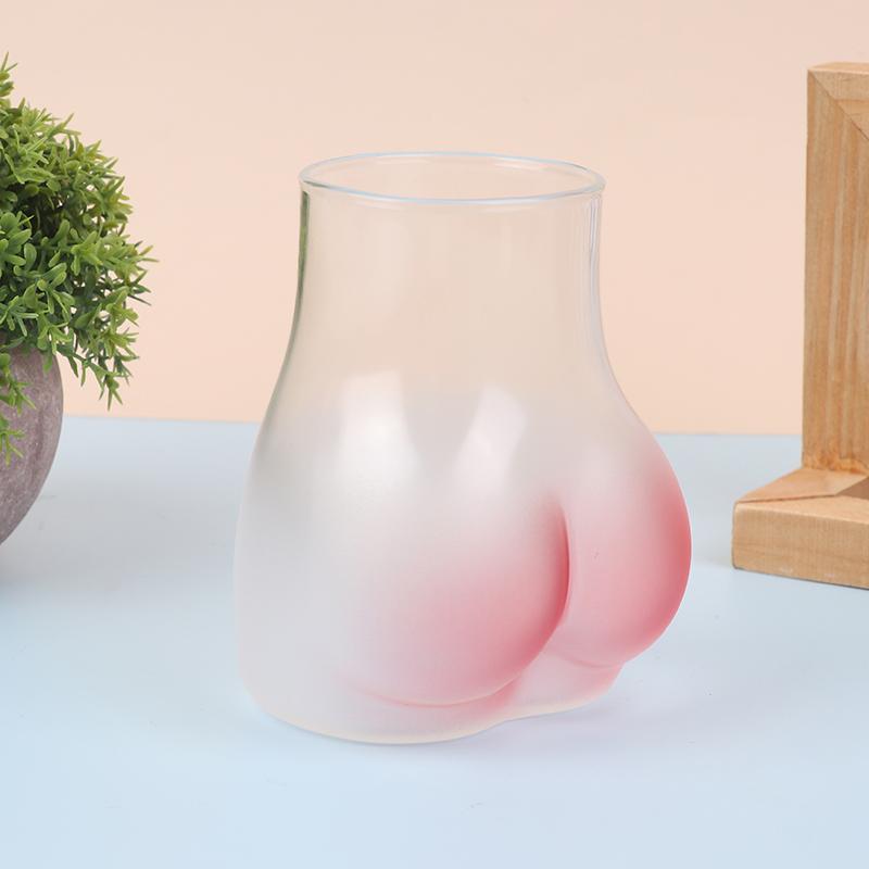 Creative Butt Shaped Mug Funny Butt Coffee Mug Thick Clear Borosilicate Glass Women Body Ass Cup Milk Water Mug For Adults Gift