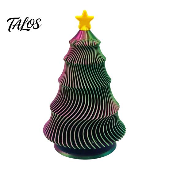 Travel Fidget Gadget 3D Printed Christmas Tree Toy, Lightweight Mini Desktop Ornament, Compact Relaxation Decompression Hand Toy for Anxiety