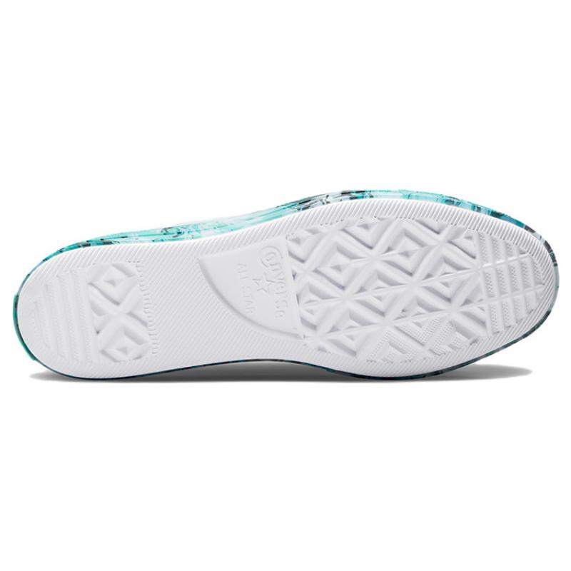 Converse Chuck Taylor All Star CX Marmoriert Freizeit Low-Top Canvas Schuhe Unisex Weiß & Blau