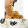 Elegant 2023 Summer Vintage Alloy Long Circle Earrings For Women Fashionable Geometric Design
