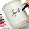 Set of 12 Color Water Based Ceramic Paint Markers For Artistic Creative Art Projects On Pottery And Glass Surfaces