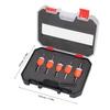 5 Pcs Countersink Drill Bit Set 2.8 3 3.2 3.5 4mm Diameter Adjustable Depth Countersunk Drill Hole Opener with Wrench