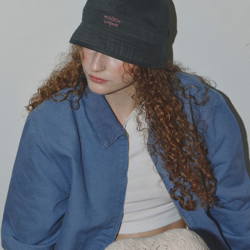 Maison creme Lovers Bucket Hat_Grau
