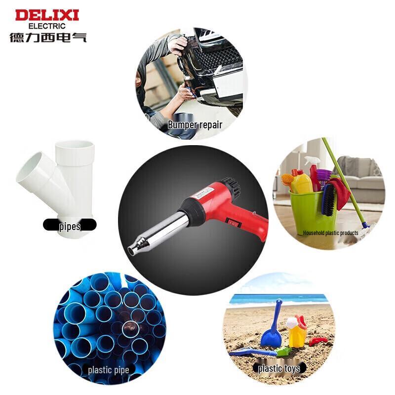 Delixi Electric Industrial Plastic Welding Torch CN plug (adapter included)
