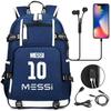 Large Capacity Schoolbag with Shoulder Strap; Student Three-piece Pencil Case Set