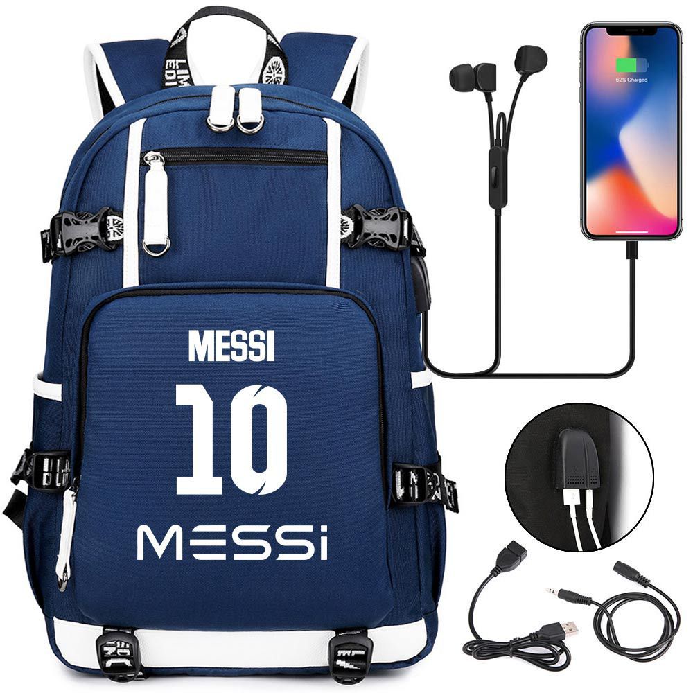 Large Capacity Schoolbag with Shoulder Strap; Student Three-piece Pencil Case Set