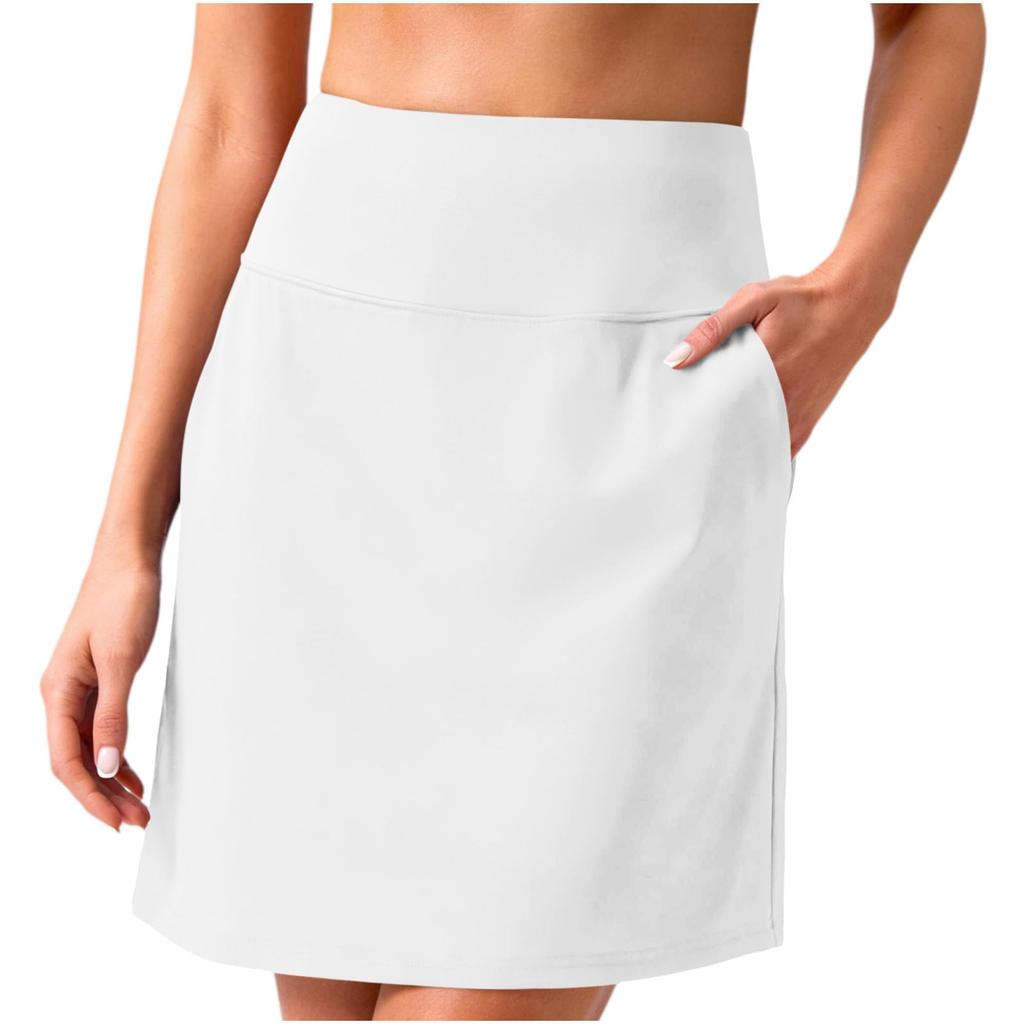 Damen Sportröcke mit integrierten Shorts Vielseitig Lässig Hoher Bund Golf Tennis Rockshorts