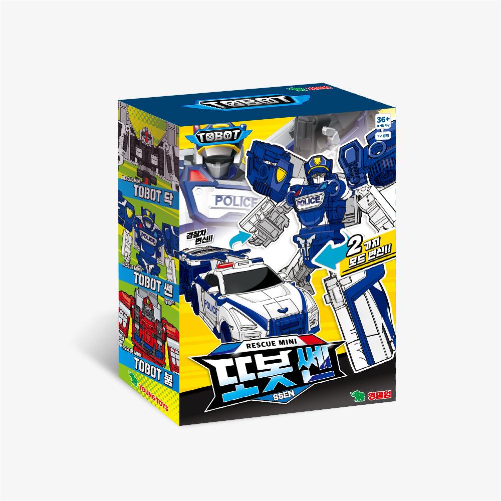 [young toys] Tobot Mini Ssen Transforming Police Car Robot