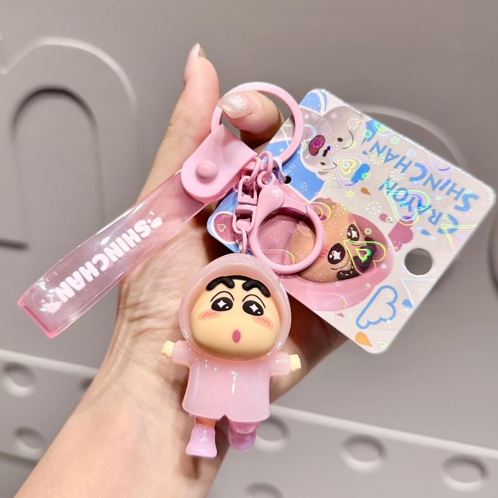 Crayon Colorful Shinchan Raincoat Keychain Accessories For Couples And Gifts Friends