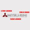 xksh2 ABS Letters Car Emblem Rear Trunk Badge Sticker Accessories For Mitsubishi 9 Ralliart X EX ASX L200 Colt Outlander Pajero Lancer