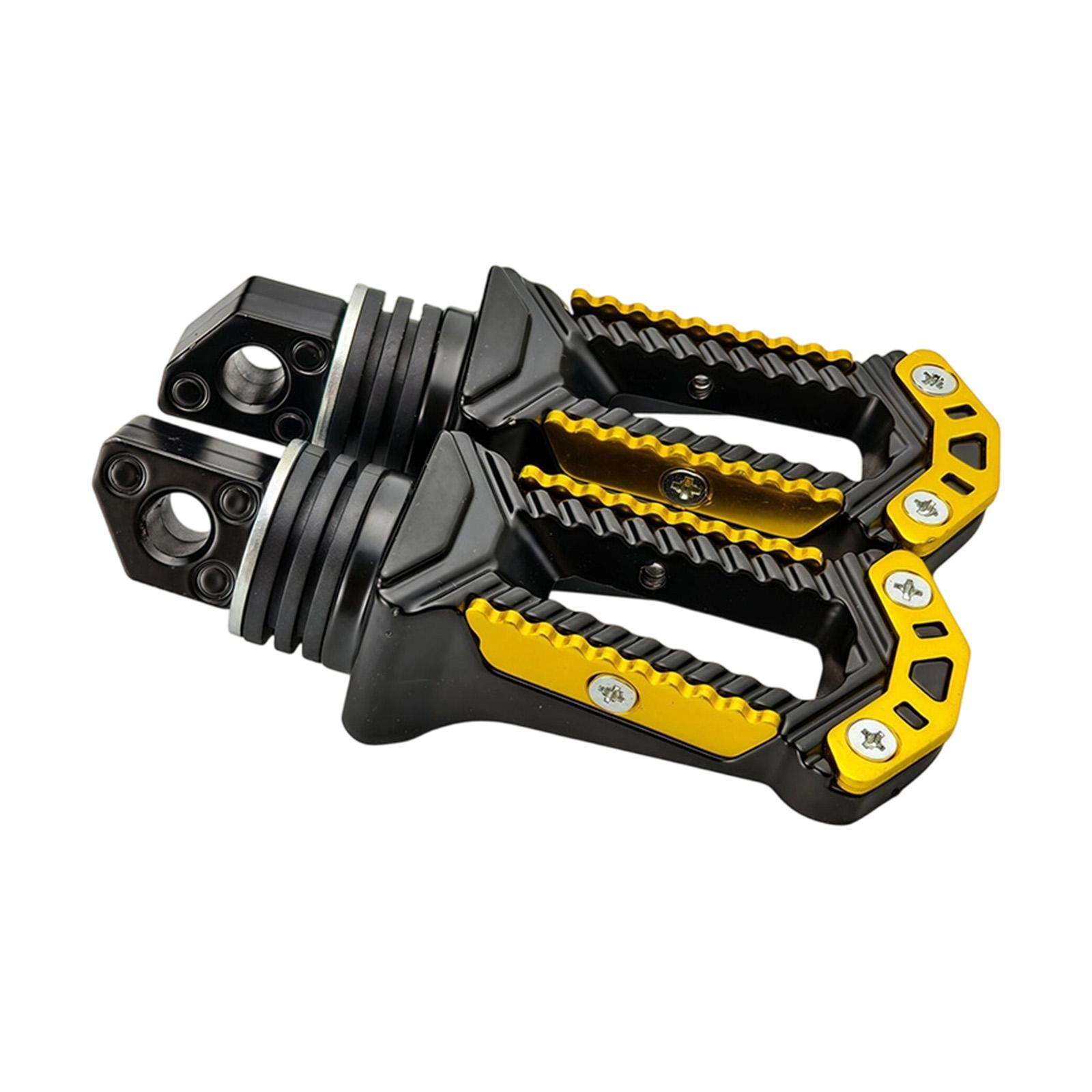 

Anti Slip Motorcycle Rear Footrests Ergonomic New Moon Design Aluminum Construction Pegs for Secure Passenger Support золотий