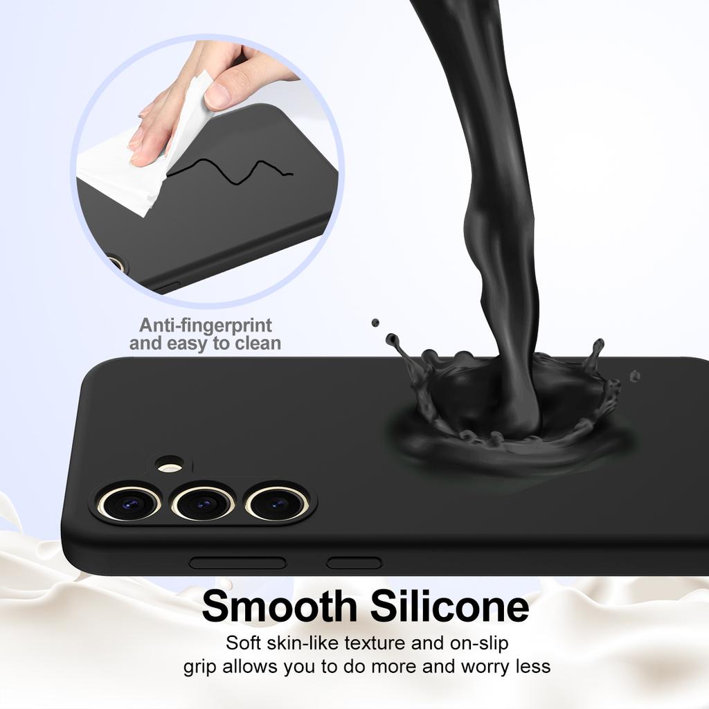 For Samsung Galaxy S24 FE Case Compatible with MagSafe Anti-Drop Liquid Silicone Phone Cover