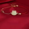 Hetian Jade Cute Dragon Necklace New Gift for Girls