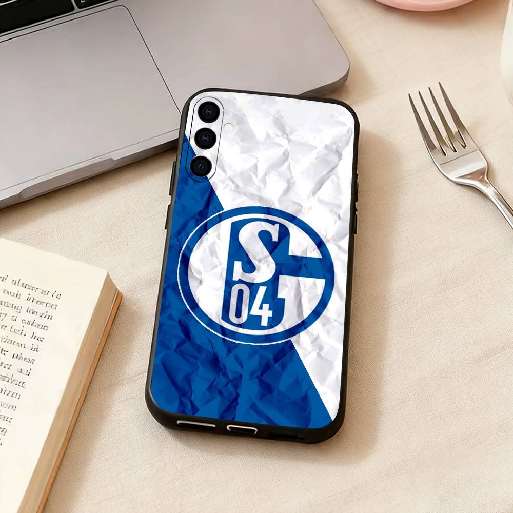S-Schalke 04-PC-C   Phone Case For Samsung Galaxy A73,A72,A71,A70,A53,A52,A51,Soft Silicone Black Cover