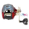 6+1BB Display Digital Elétrico Carretilha de Contagem Carregamento Carretel de Metal 6.4:Carretilha de Pesca Trolling com Relação de Engrenagem 1 e Freio de 20kg