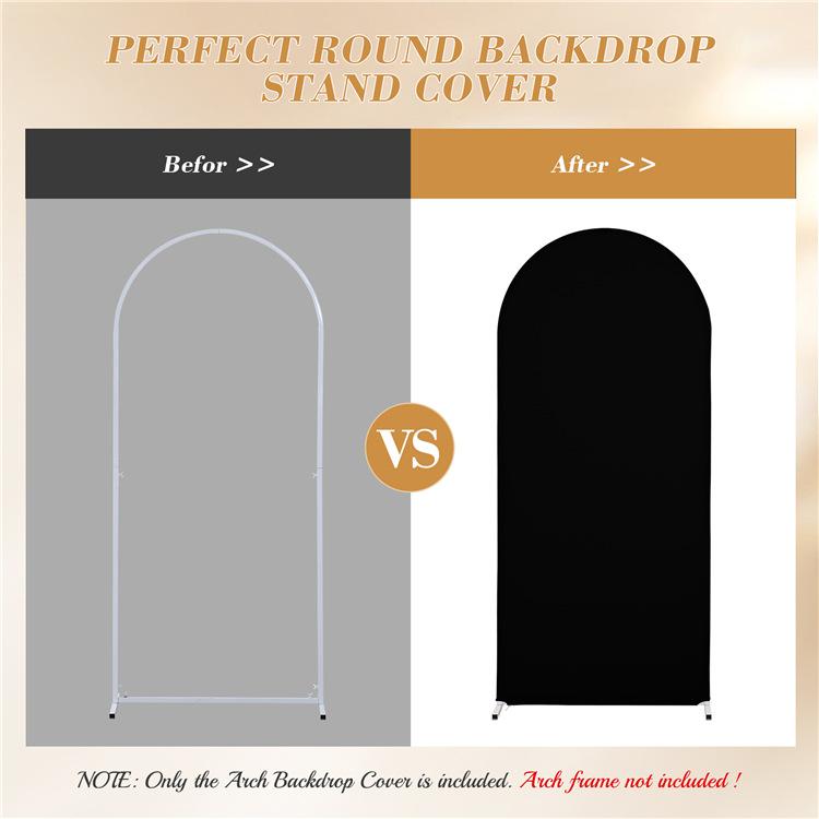 Bågbakgrundsskydd Monterade Bröllopsbågställskydd för Stretchig Kartong Chiara Väggtyg för Festceremoni Bankettdekor