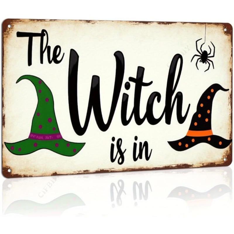 Halloween Metal Wall Sign Spooky Decor 20x30cm
