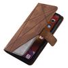 For iPhone 11 Leather Case with Strap Skin-touch Splicing Wallet Phone Cover