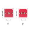 652F Modern Acrylic Single/Double Toggles Switches Panel Multicolor Design Easy To Clean for Personalizing Home Setting