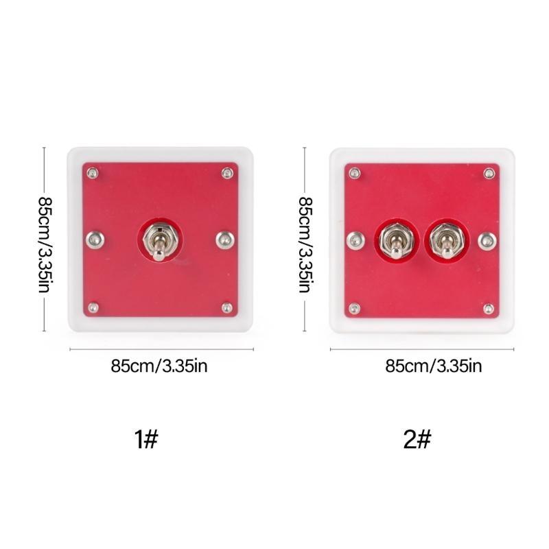 652F Modern Acrylic Single/Double Toggles Switches Panel Multicolor Design Easy To Clean for Personalizing Home Setting