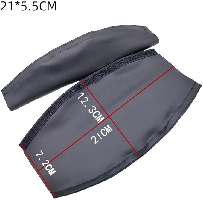 Universal PU Leather Headphone Headband Cover 1 Piece Sweatproof Replacement Headband Protector for Over Ear Headset