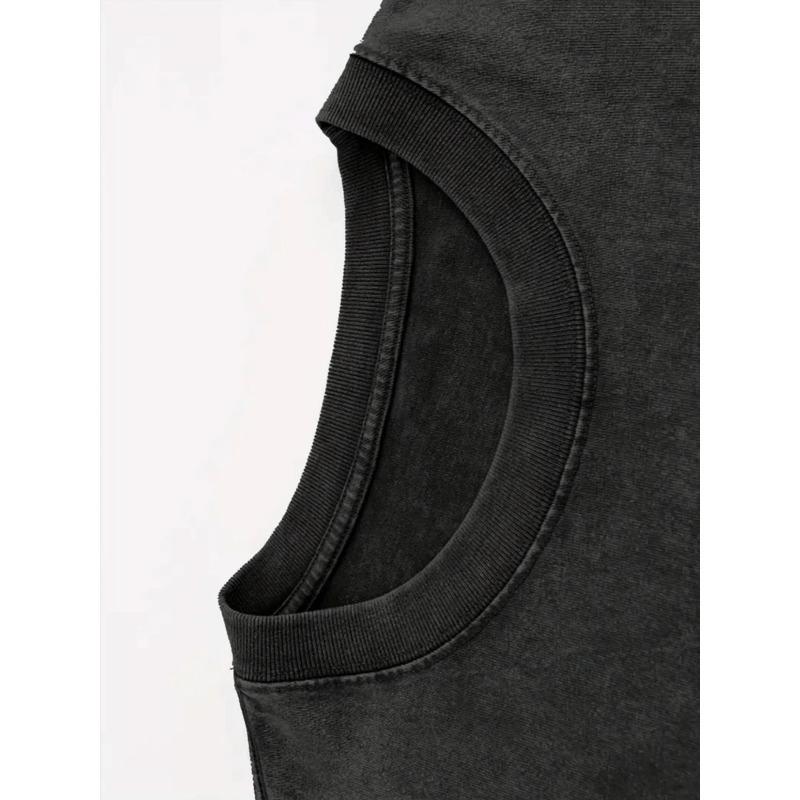 European sizes Men'S Retro Washed Pattern Print T-shirt | Eye-catching Geometric Pattern, Comfortable and Casual Wear,  Crew Neck, Loose Fit