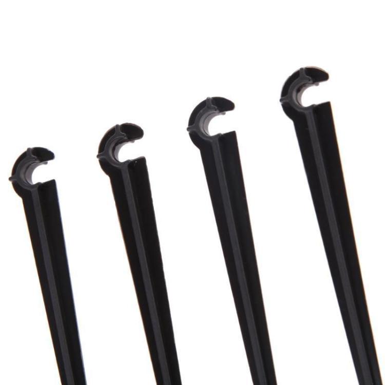50X Hook Fixed Stems Support Holder for 4/7 Drip Irrigation Water Hose Black Plastic Gardening Tools