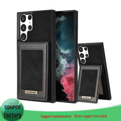 Custodia multifunzionale per cellulare Samsung S24Ultra S23 e A54 con porta carte a ribalta e adesivo laterale.