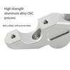 Silberne Aluminiumlegierung Motorrad-Lenkererhöhungen für BMW R1300G (1 Paar)