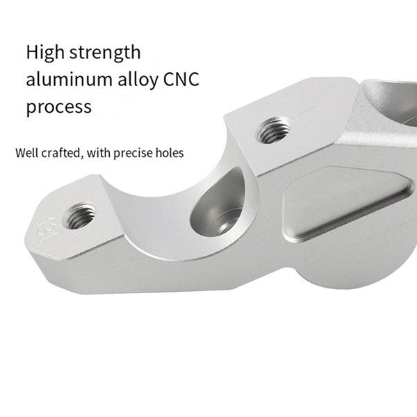 Silberne Aluminiumlegierung Motorrad-Lenkererhöhungen für BMW R1300G (1 Paar)