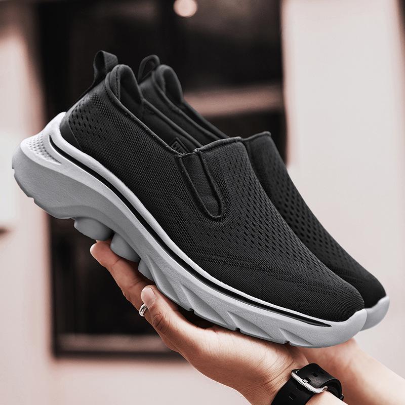 New casual shoes couple cloth shoes breathable non-slip flying woven shoes outdoor casual shoes 39