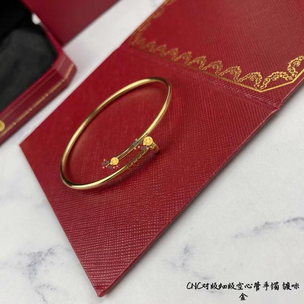 Kajia Nagelarmband Dick vergoldet 18 Karat Gold Glänzendes Armband Voll mit Diamanten Kopf und Schwanz Diamant Schmuck Für Männer und Frauen Geometrie