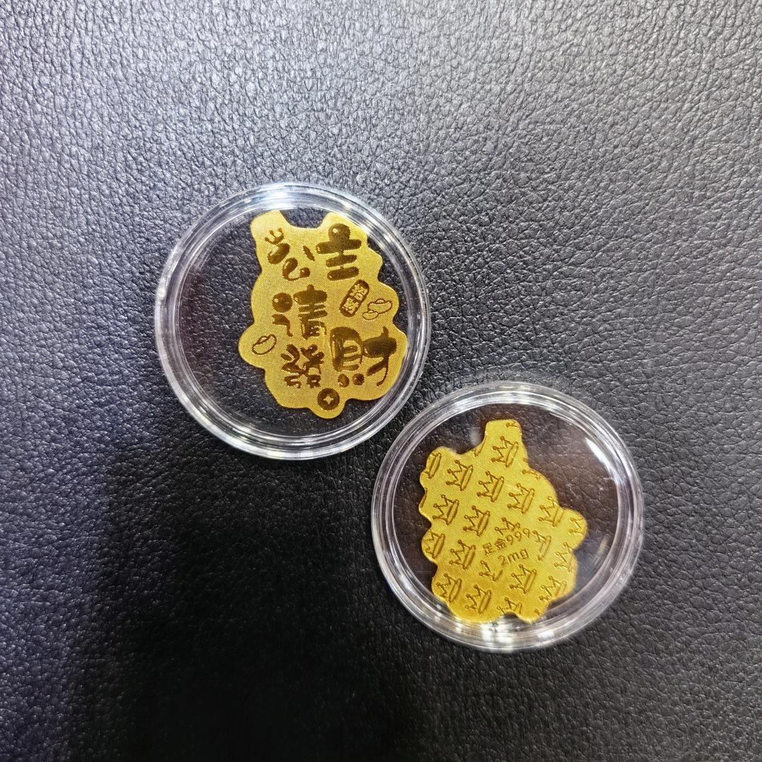 Золотая наклейка на мобильный телефон 999 проба чистого золота - Талисман процветания и богатства Подарок