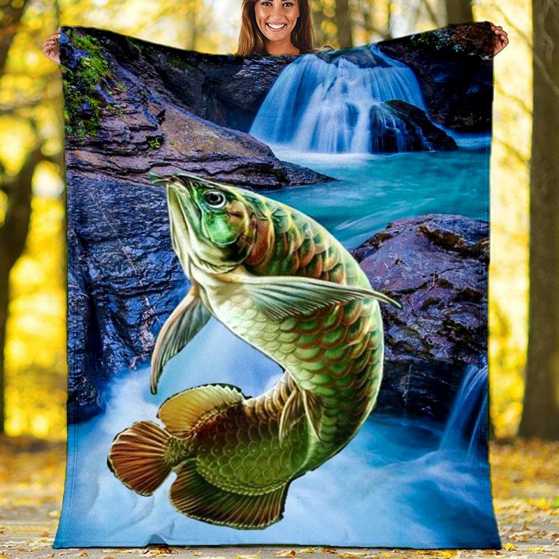 

Jesus Religious Art Fleece Printed Flannel Blanket, Warm Soft Throw Sofa Bed Blanket 80cm x 120cm