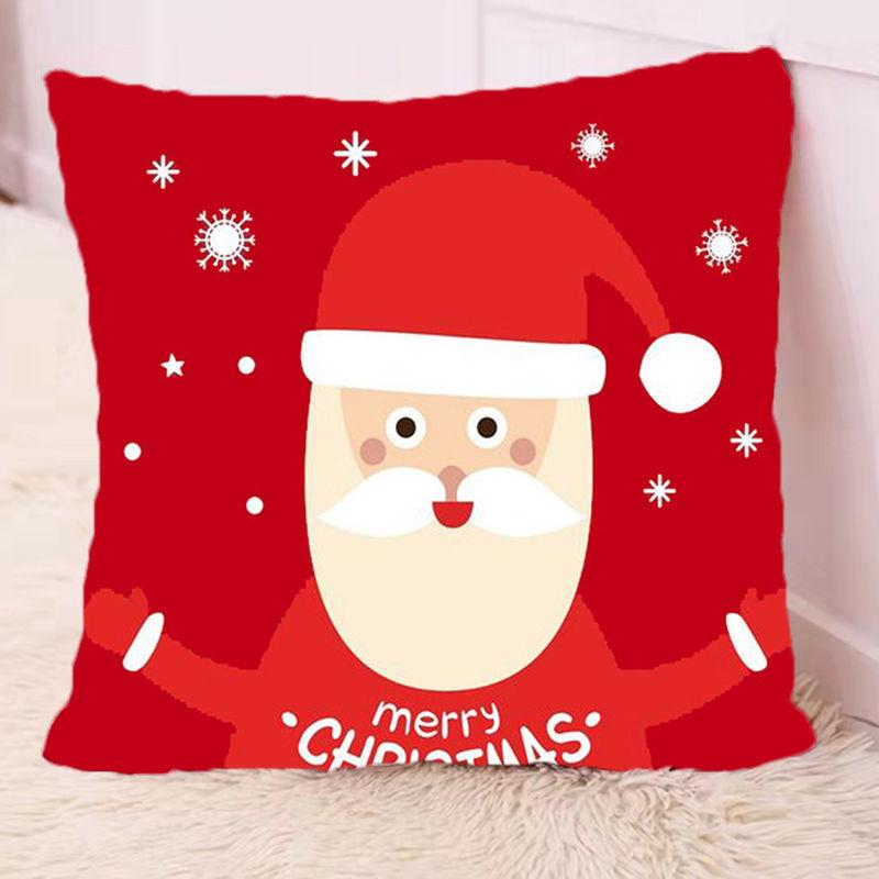 Kerstvakantie kussen schattige eland woonkamer bank kussen creatief internet beroemdheid kussen kamer kantoor decoratie (kussensloop + kussenkern 1 stuks)