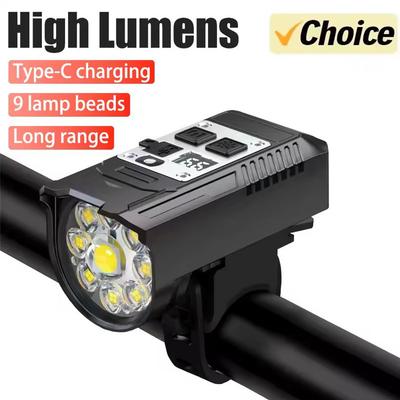 LED Bicycle Front Light Super Bright Bicycle Light USB Rechargeable Bike Flashlight Smart Sensor Bike Headlight for Night Riding