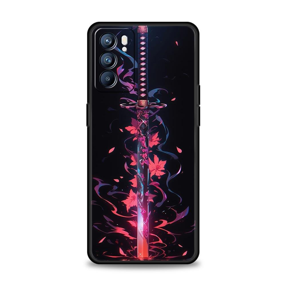 The Sword Creative Pattern Phone Case For Oppo Reno 13 12 11 10 7 F Find X5 X6 A98 A80 A79 A78 A57 A54 A31 A17 Pro 5G Soft TPU