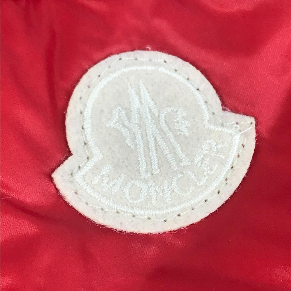 MONCLER Hooded HEVER GILET Apparel Sleeveless Down vest down / Nylon Red