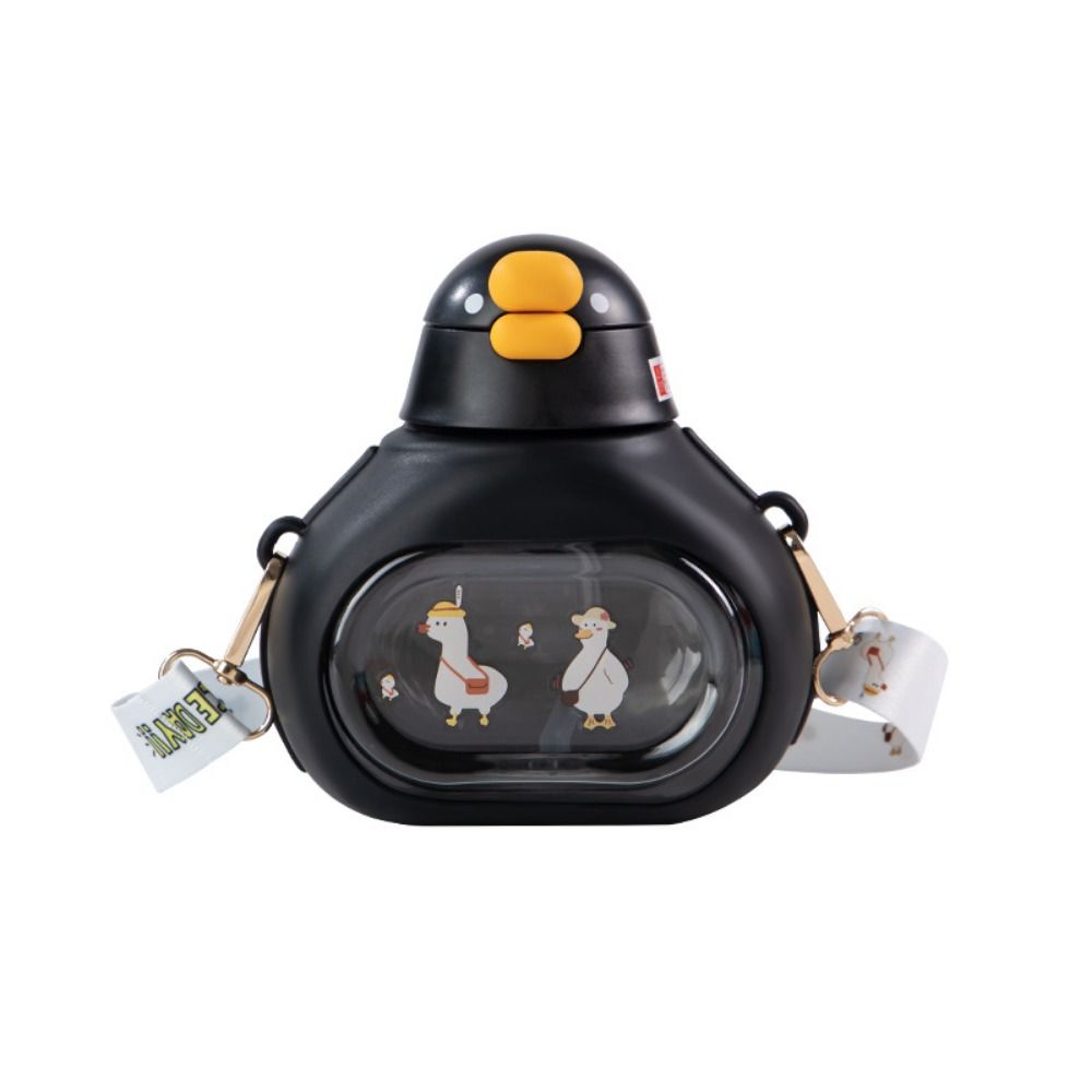 Duck Shape Cute Duck Bottle with Straw Large-Capacity Big Belly Cup Big Belly Water Bottle  Cycling