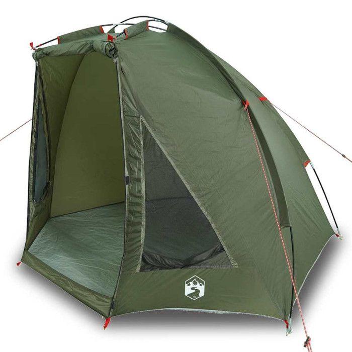 VidaXL Tente de pêche vert olive imperméable 4009479
