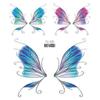 Moon Body Art Wings Fake Tattoo Temporary Tattoos Flowers Tattoo Stickers Butterfly Tattoo Stickers