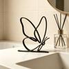 Sculpture de Table Papillon Minimaliste au Trait Line Art Décor Papillon Creux Accent d'Entrée
