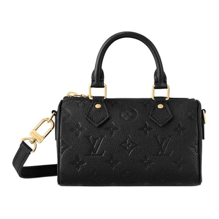 LOUIS VUITTON NANO SPEEDY Cow Leather