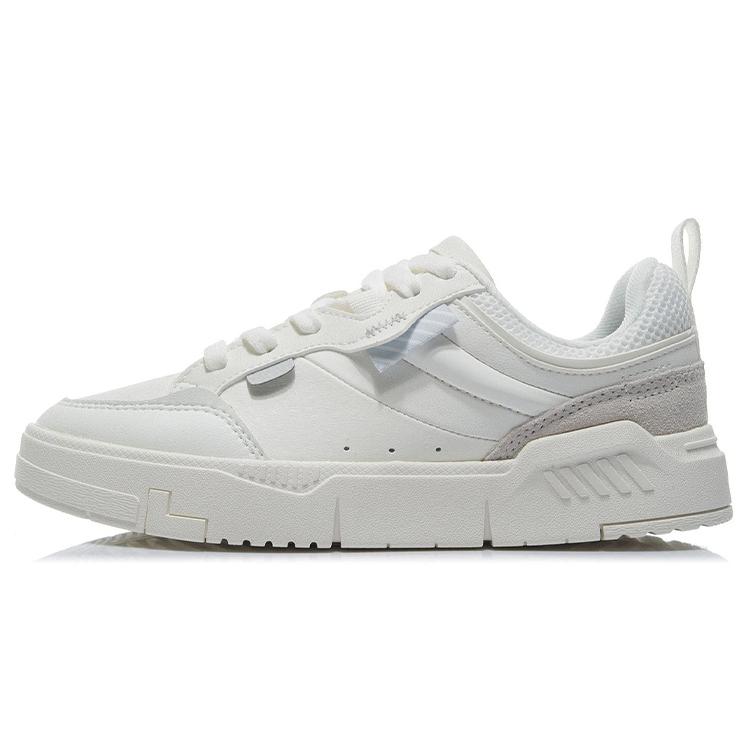 New LiNing ACE Anti Slip Wear Resistant Low Top Skateboard Shoes Women's Snow White AGCR236-1