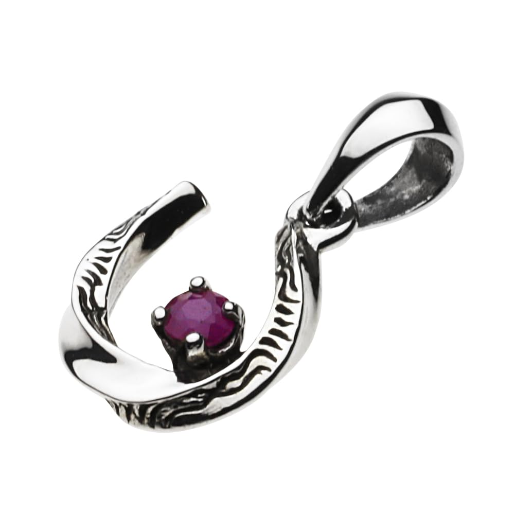

Подвеска Horseshoe Native Ruby July fp0602rb [Figmart] [Серебряный аксессуар]