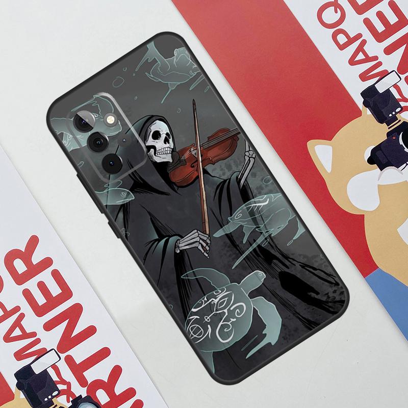 Music Violin Case For Samsung Galaxy A36 A35 A55 A06 A16 A26 A56 A53 A32 A52 A33 A13 A14 A34 A54 A17 A15