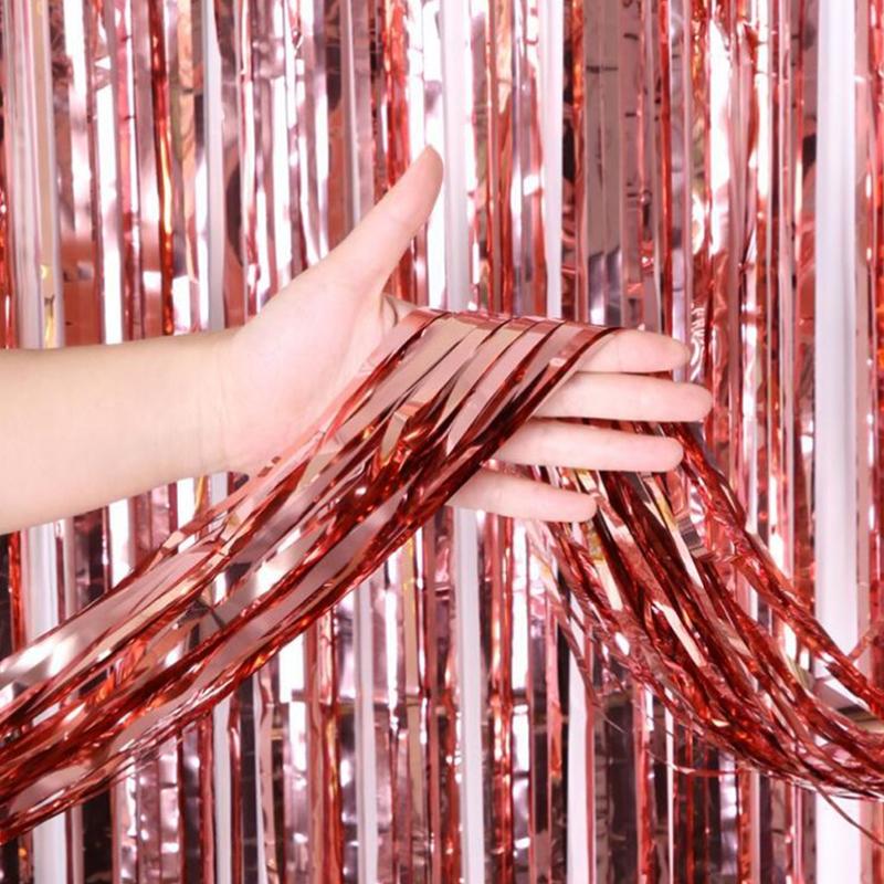 Compre 2m Party Backdrop Glitter Rose Gold Tinsel Fringe Foil Curtain Decoration Barato Frete Grátis Avaliações Reais Com Fotos Joom Compre 2m Party Backdrop Glitter Rose, Rose Gold Glitter Curtains