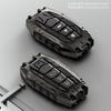 Armor design Galvanized Alloy Silicone splicing Car Key Cover Case For Toyota Mark X Corolla RAV-4 Prado Carola 2 3 Buttons